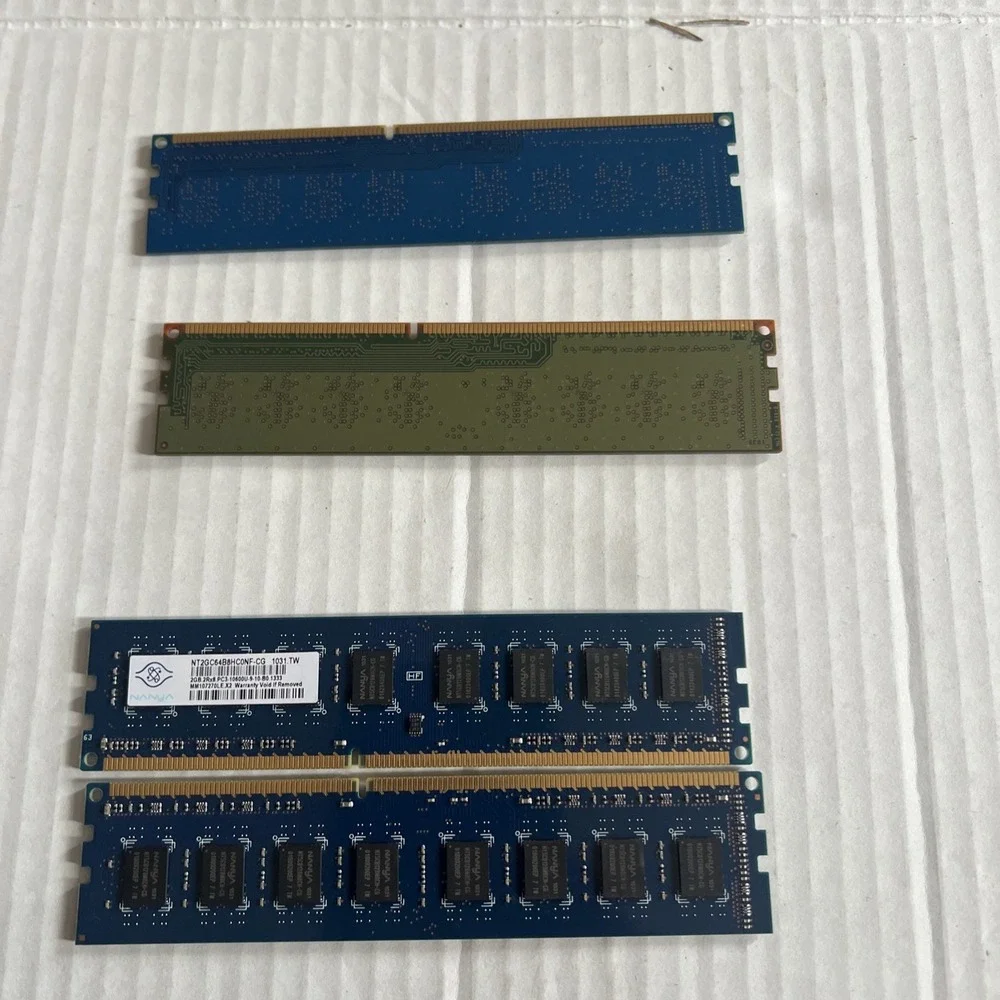 DDR3 Desktop RAM Lot Samsung Elpida Nanya PC3-10600U 1GB 2GB DIMM Memory